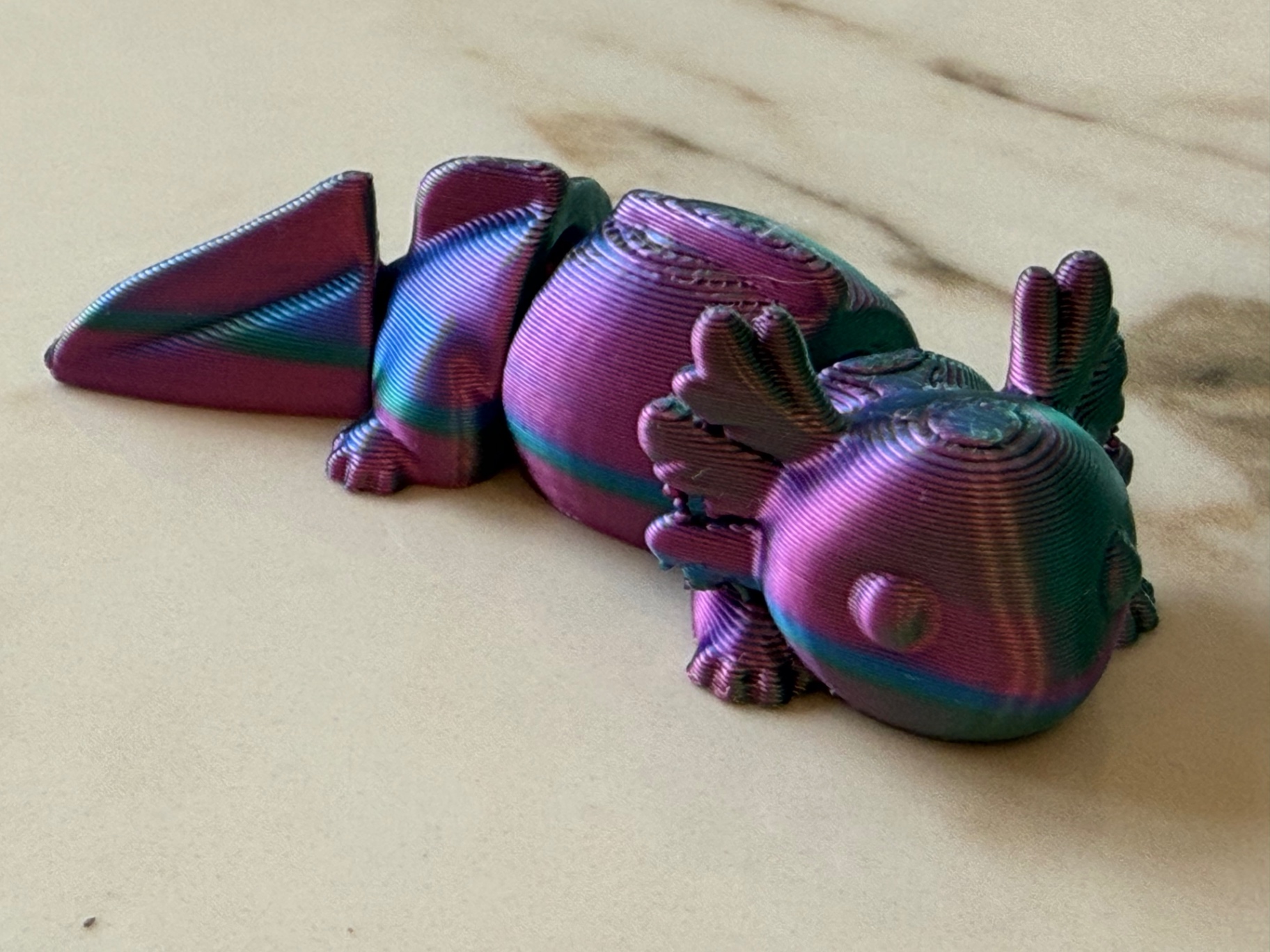 Rainbow Axolotl — Color-shifting axolotl that glows in the light