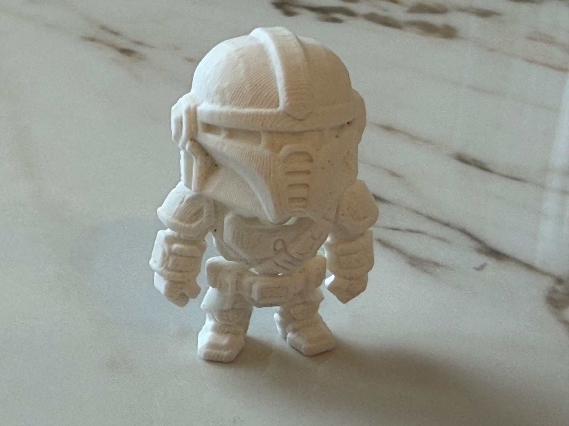 Ivory Trooper — Crisp white armored trooper